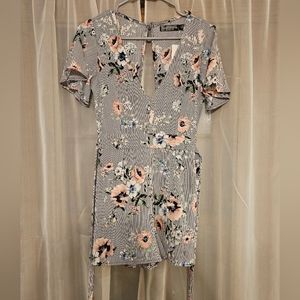Striped and Floral Boho Romper Crystal Doll NWT Size 5